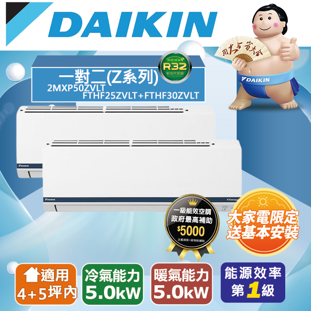 一對多變頻分離式冷氣