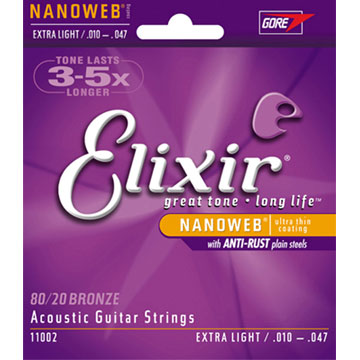 ELIXIR NANOWEB EXXF-11002 民謠弦 (10~47)(其他規格)