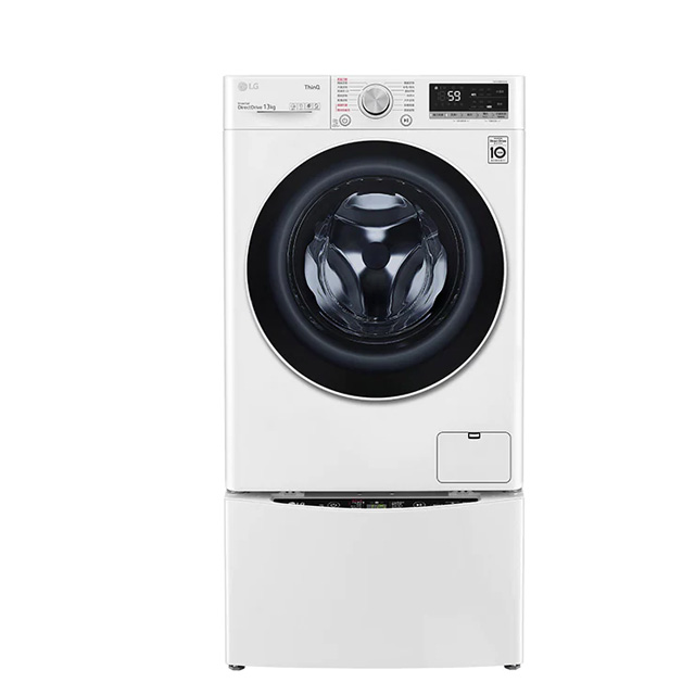 LG 樂金  TWINWash 9公斤蒸洗脫烘滾筒洗衣機 +2公斤mini洗衣機(WD-S90VDW+WT-SD201AHW)