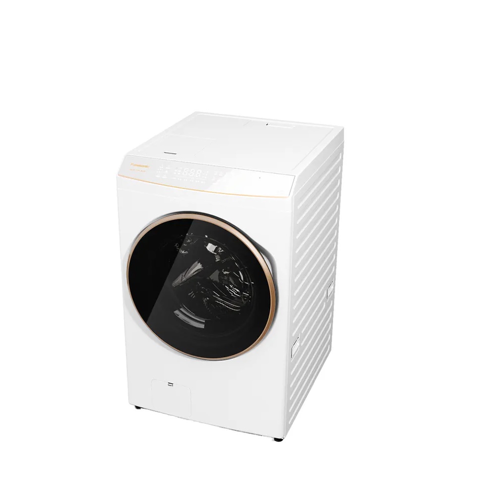 Panasonic 國際牌 17公斤熱泵式滾筒洗脫烘冰鑽白洗衣機【NA-V170RPH-W】
