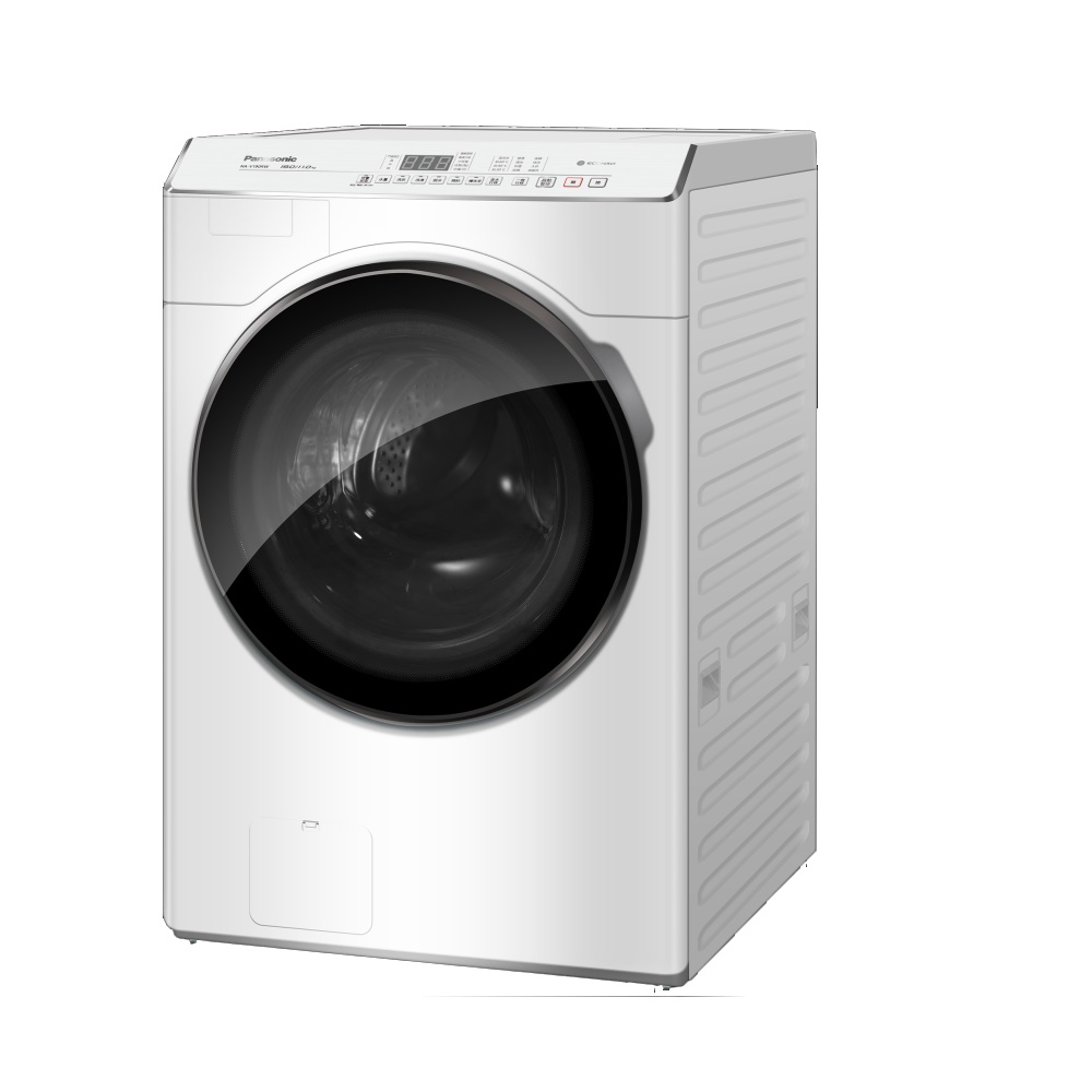 Panasonic 國際牌 19公斤變頻滾筒洗脫冰鑽白洗衣機【NA-V190RW-W】