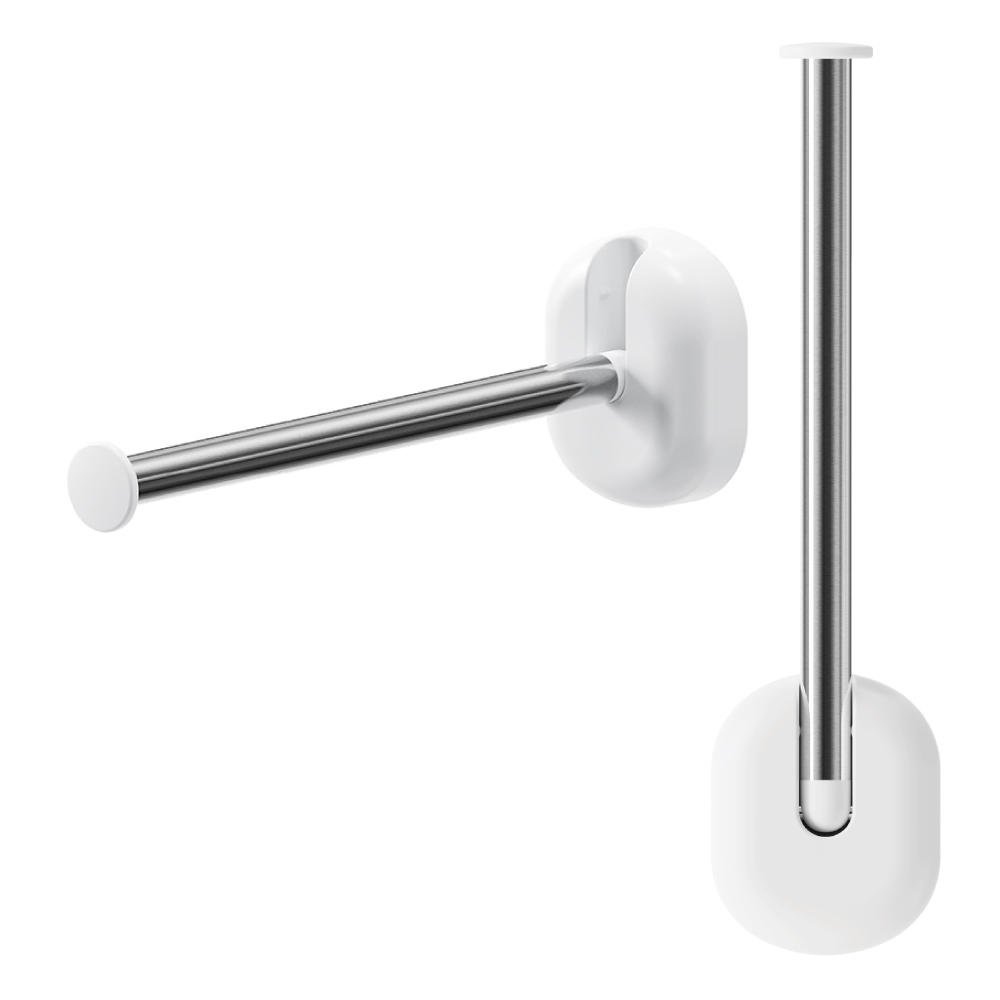  時光良品 高質感★免釘不鏽鋼吊掛衣架收納架(洗衣機壁掛折疊無痕免打孔捲筒衛生紙架毛巾架冰箱浴室)