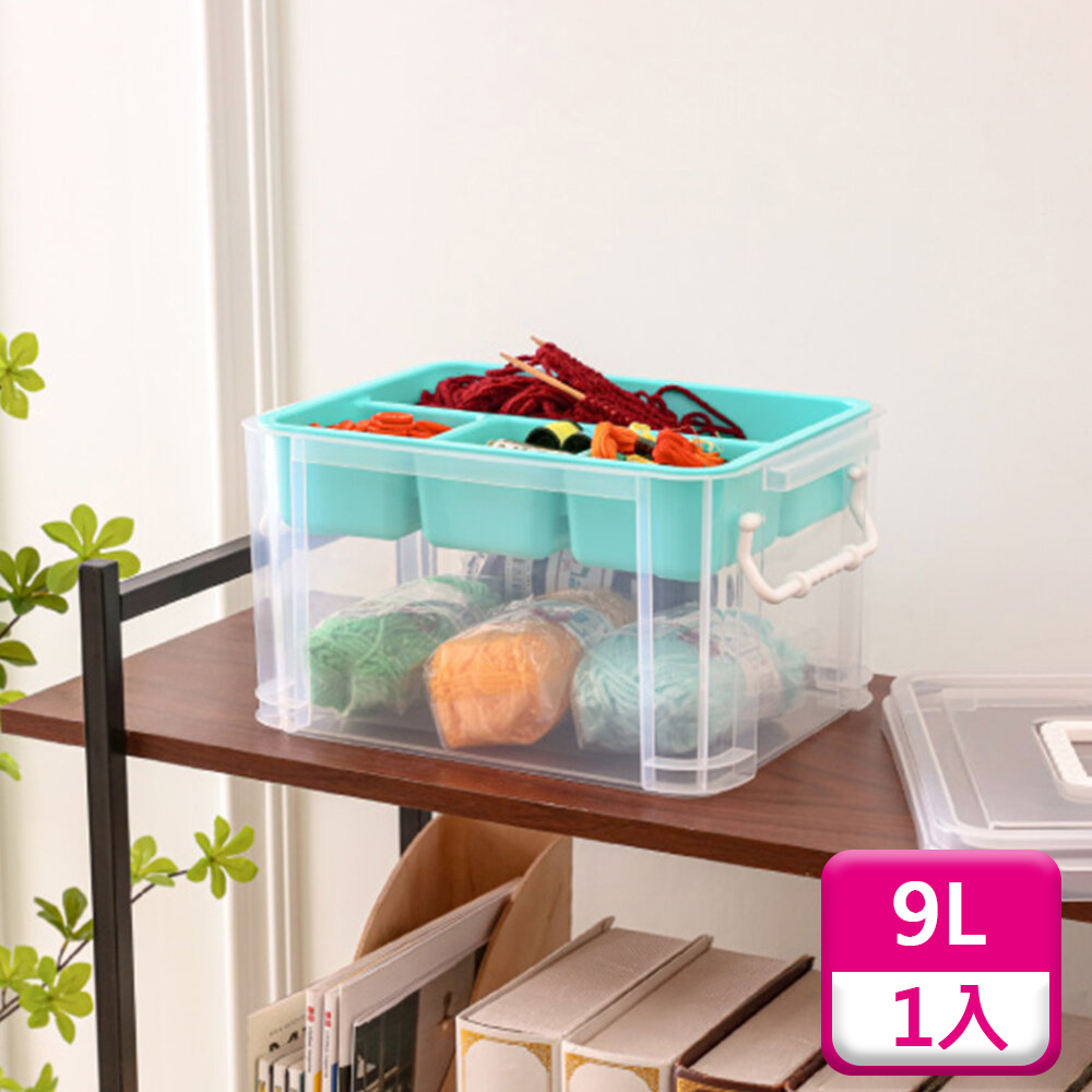 KEYWAY 聯府手提雙層整理箱9L(1入)收納箱H09 - PChome 24h購物