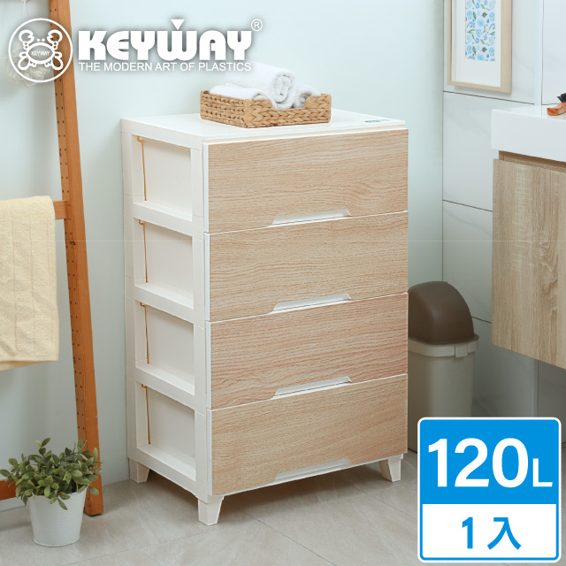 KEYWAY 聯府 鈴木寬型四層置物櫃
