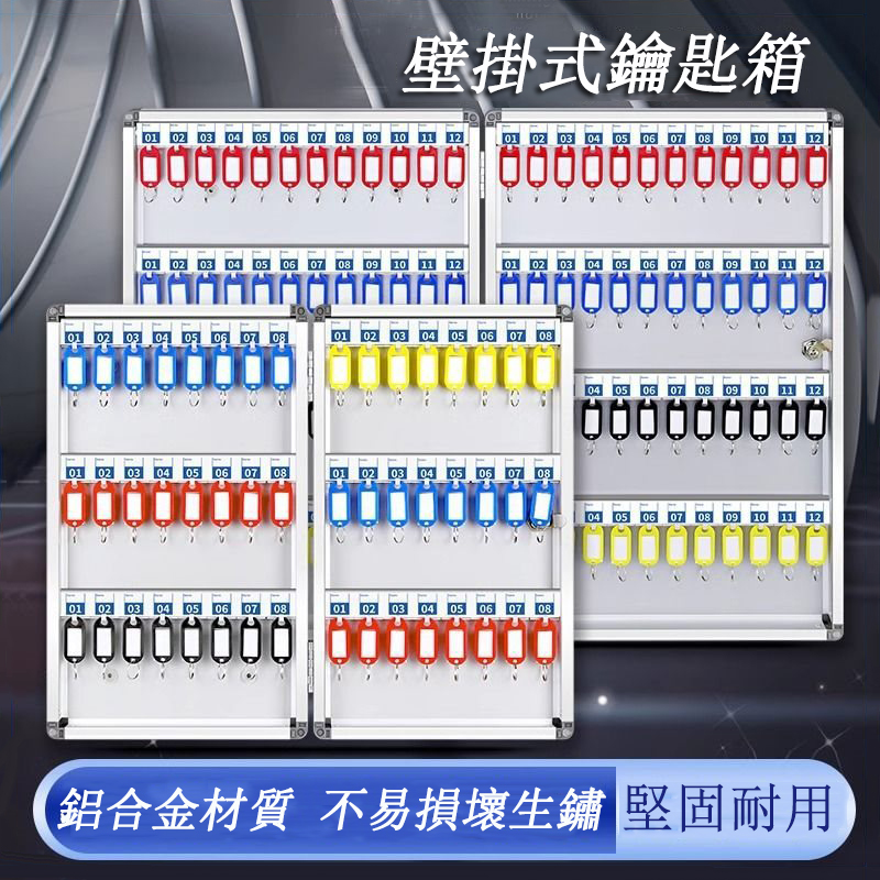 居家家 帶鎖鑰匙箱 96卡位鑰匙收納保管箱 存放箱 管理箱 儲存箱 鑰匙盒