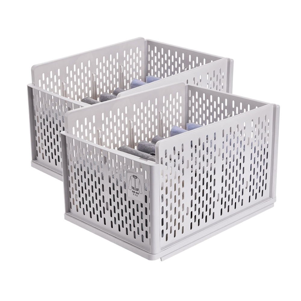 新錸家居 升級大容量☆日系可堆疊衣物抽屜式收納籃-2款選(衣服衣櫃收納箱/抽取式置物架/分層隔板)