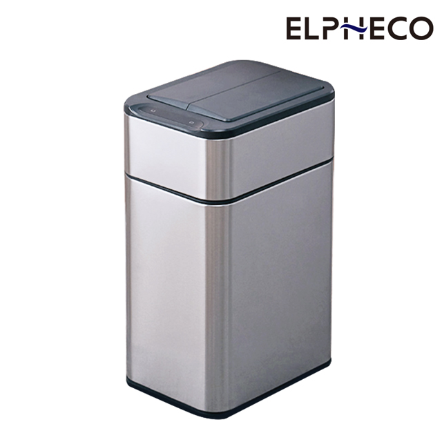 ELPHECO 不鏽鋼雙開除臭感應垃圾桶 50L  ELPH5534U