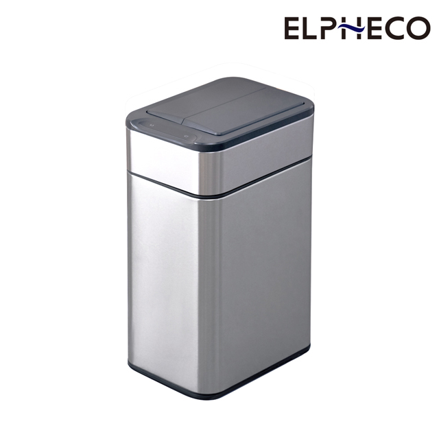 不鏽鋼雙開蓋感應垃圾桶9L  ELPH9809
