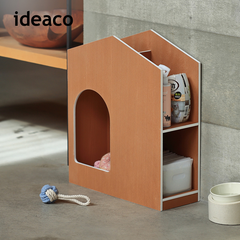 ideaco 日本 【日本】解構木板寵物玩具日用品收納小屋
