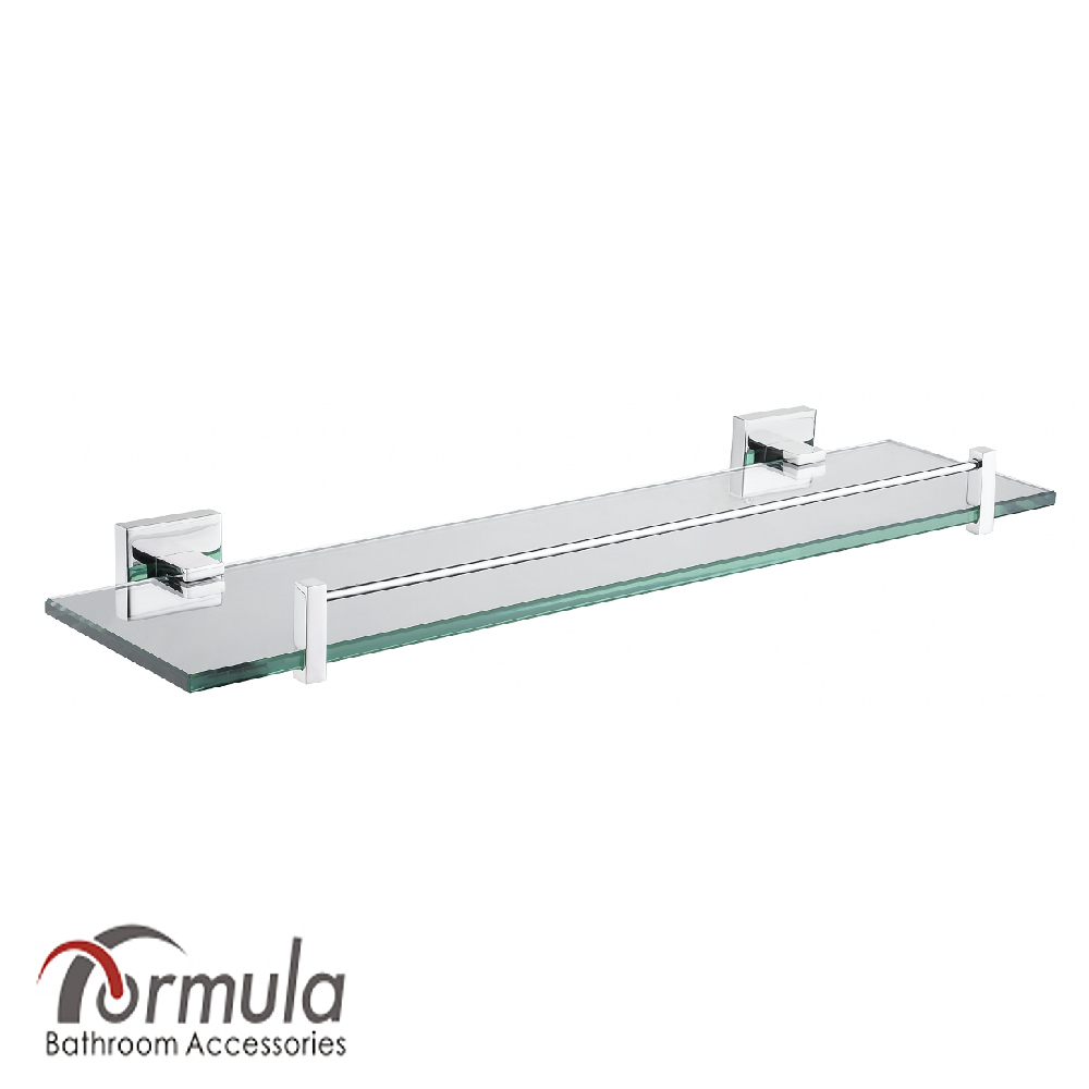 【Formula】直角美學 不鏽鋼 玻璃平台架 鏡前置物架《不含安裝》