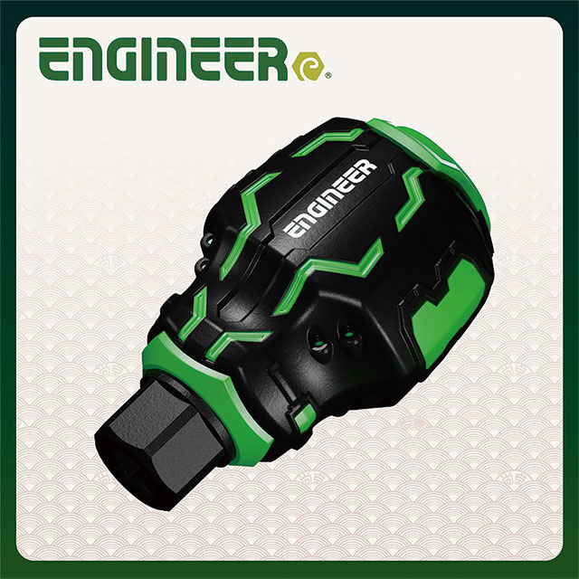 ENGINEER 日本工程師工具 超短膠柄起子柄 DZ-90