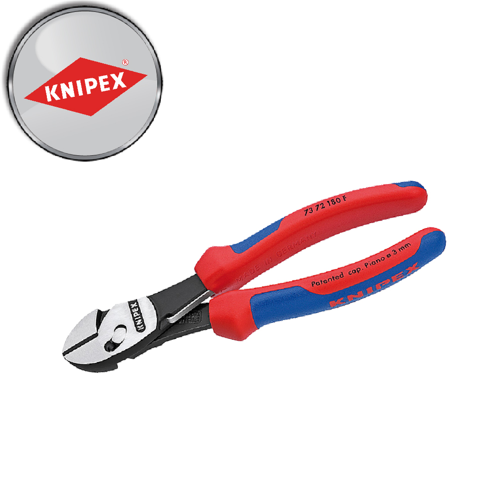 KNIPEX 凱尼派克180mm 超強力斜口鉗(附彈簧) 73 72 180 F - PChome 24h購物