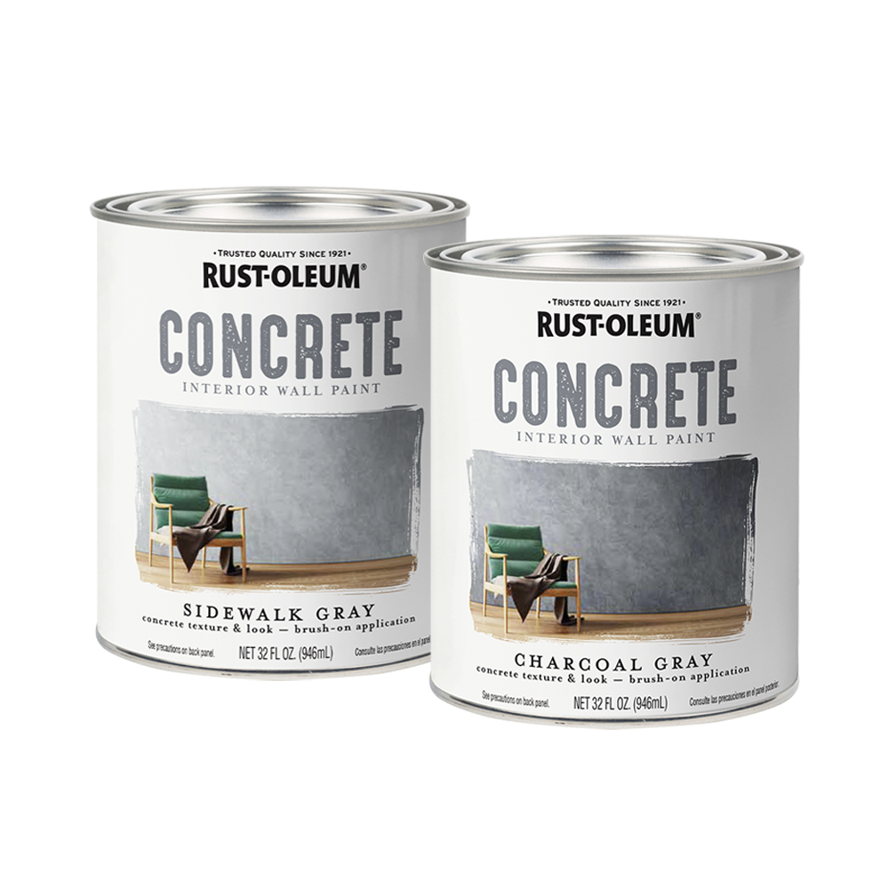 RUSTOLEUM 樂立恩 仿清水模漆 多色澤 (水泥質感塗料/混凝土藝術漆/946ml)