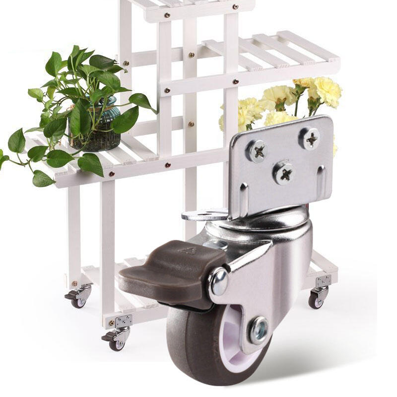 L型花架萬向輪靜音輪剎車輪萬向輪腳輪推車輪-1.25寸煞車- PChome 24h購物