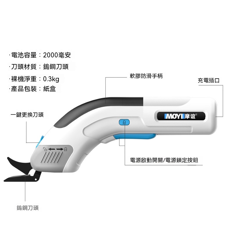 【暢麥】電動裁布剪 手持式刀頭電剪刀 布料皮革地毯織品裁切 手工 DIY 裁布省力工具