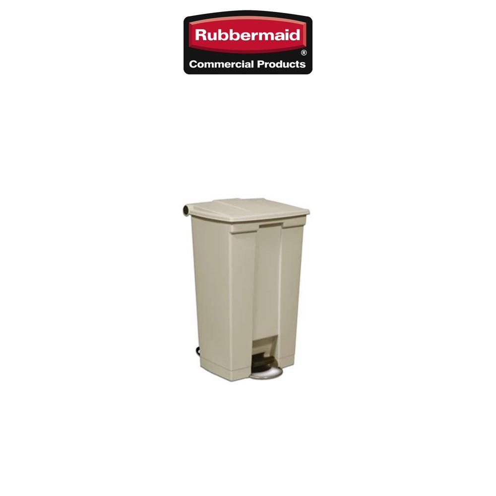 Rubbermaid 樂柏美 腳踏式垃圾桶 87L FG614600BEIG