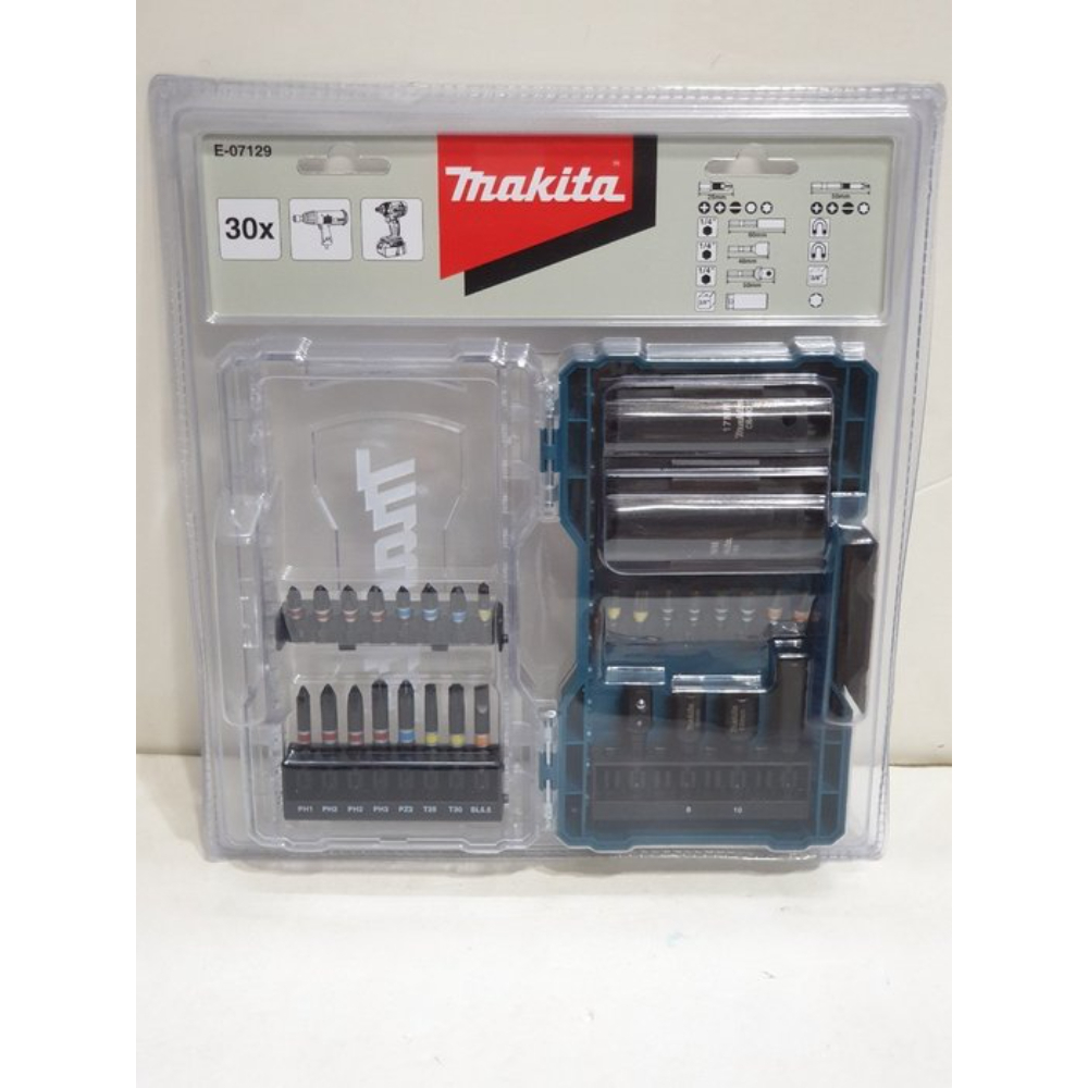 Makita 牧田 E-07129 起子組 三分套筒組 30件/組 起子頭 48mm套筒