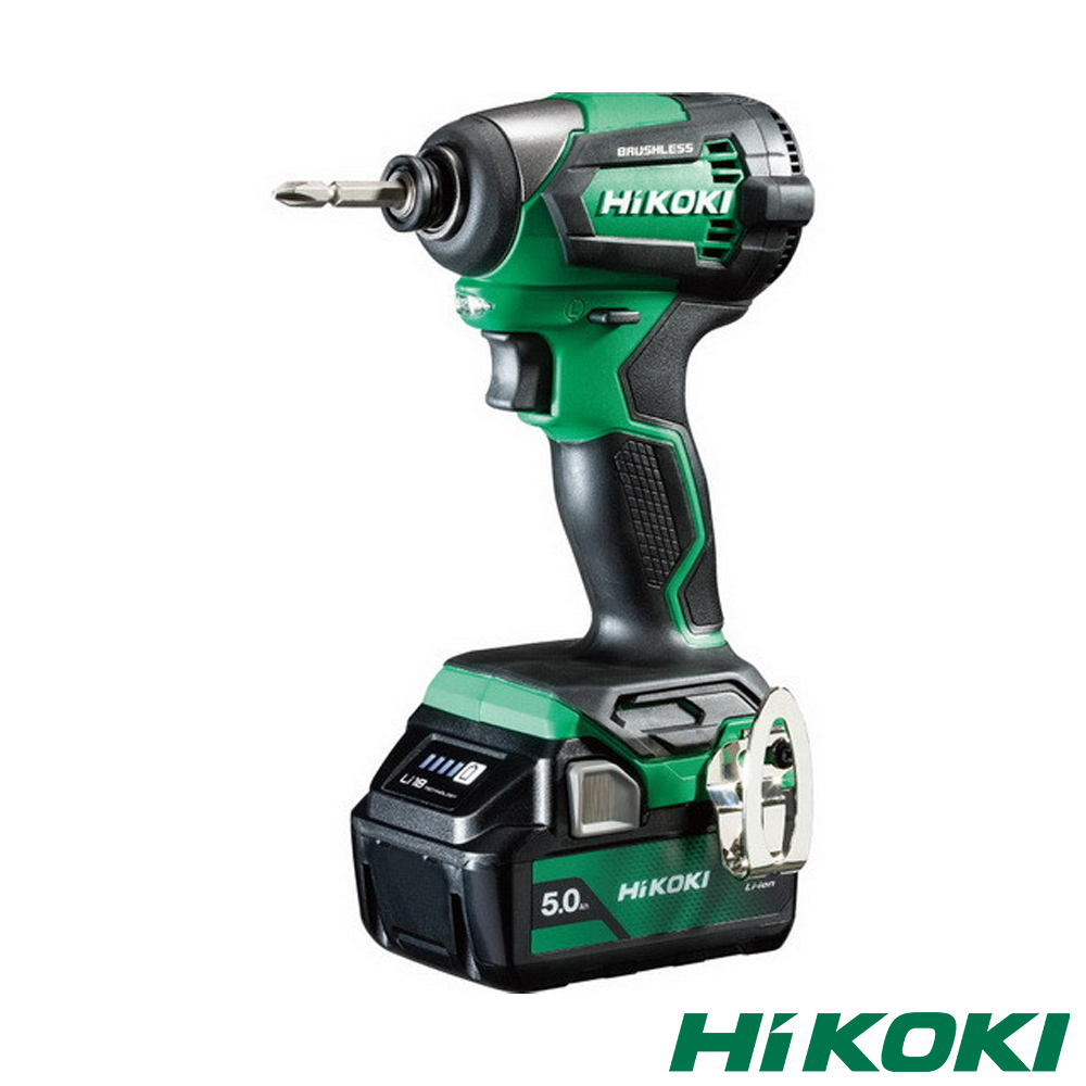 HiKOKI 18V 無刷衝擊起子機(雙電5.0Ah) WH18DE
