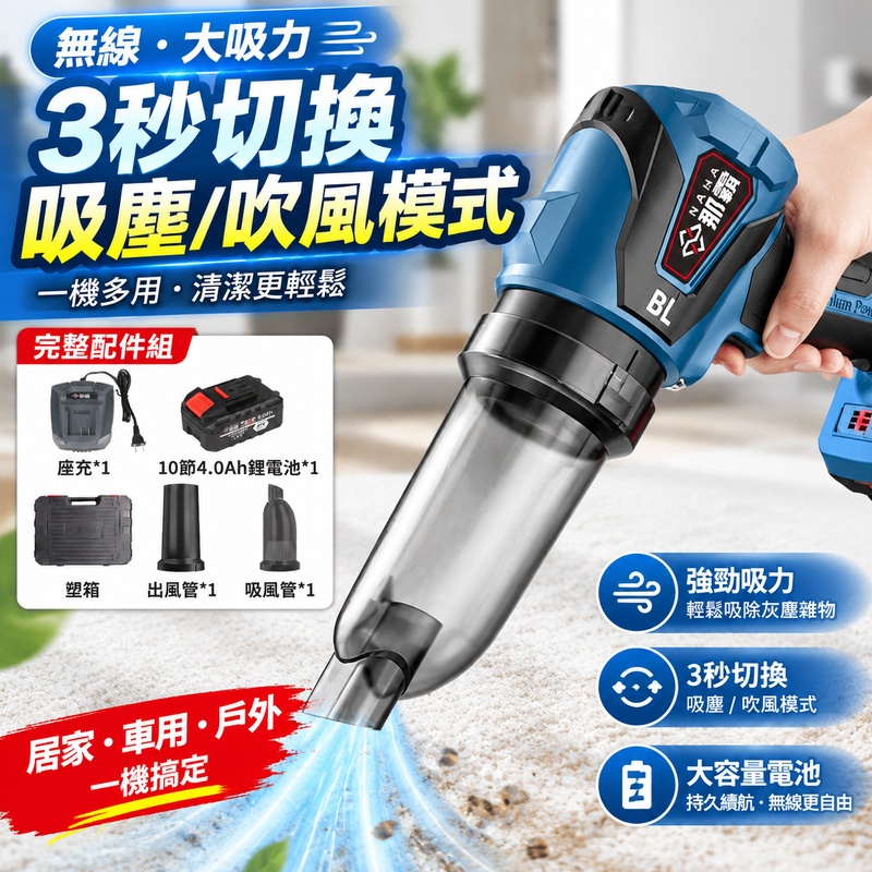實悅 無刷鋰電渦輪風機 充電式涵道暴風機 便攜大風力吹風機 強力除塵吹塵器 多功能吸吹清潔工具