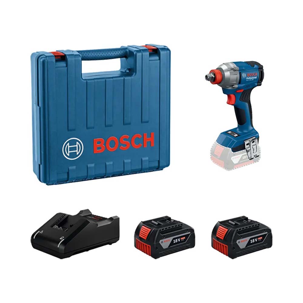BOSCH 博世 18V鋰電無刷衝擊扳手/起子機 GDX 18V-285(雙電4.0Ah)