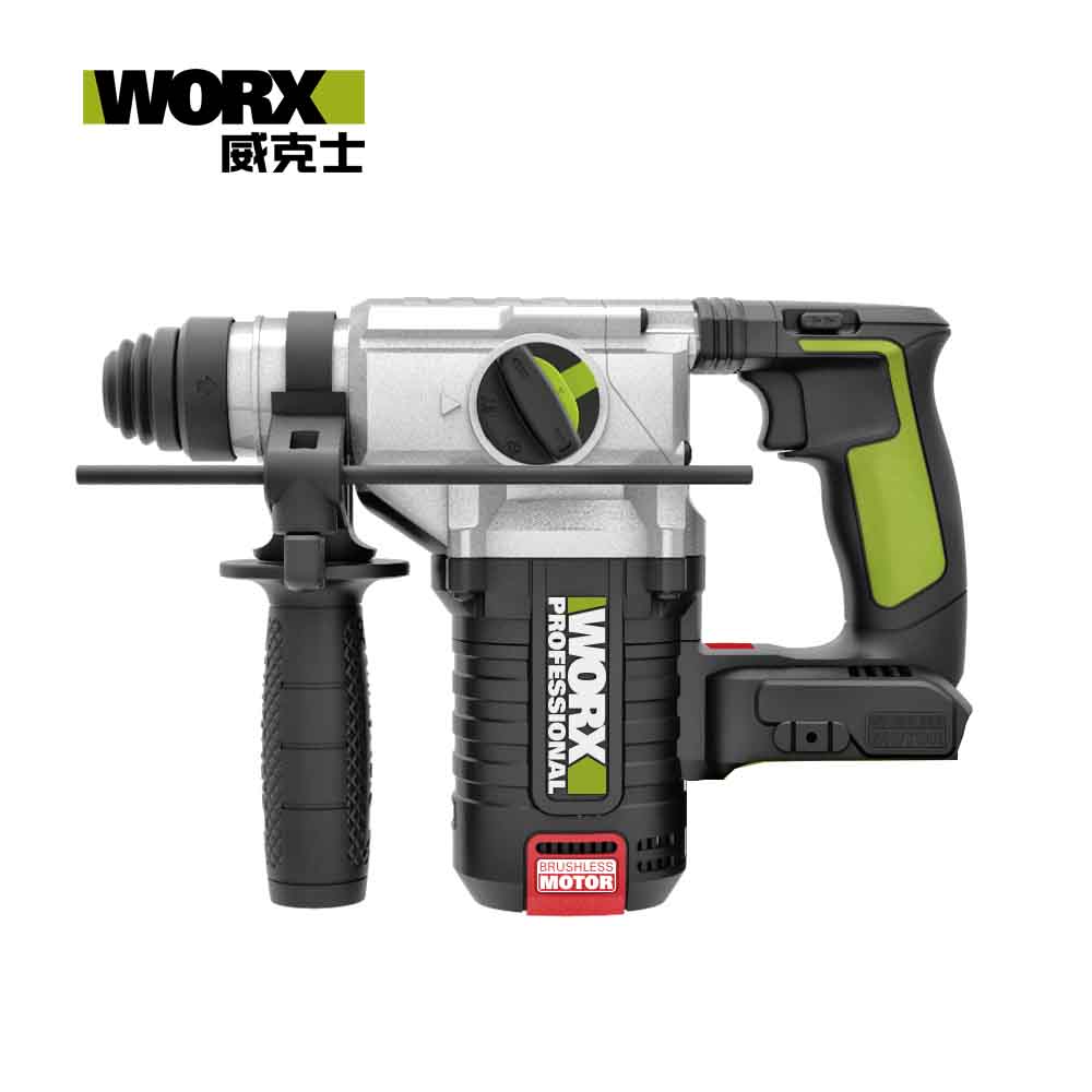 WORX 威克士   20V 24mm 三用鋰電無刷免出力鎚鑽 空機 WU388.9