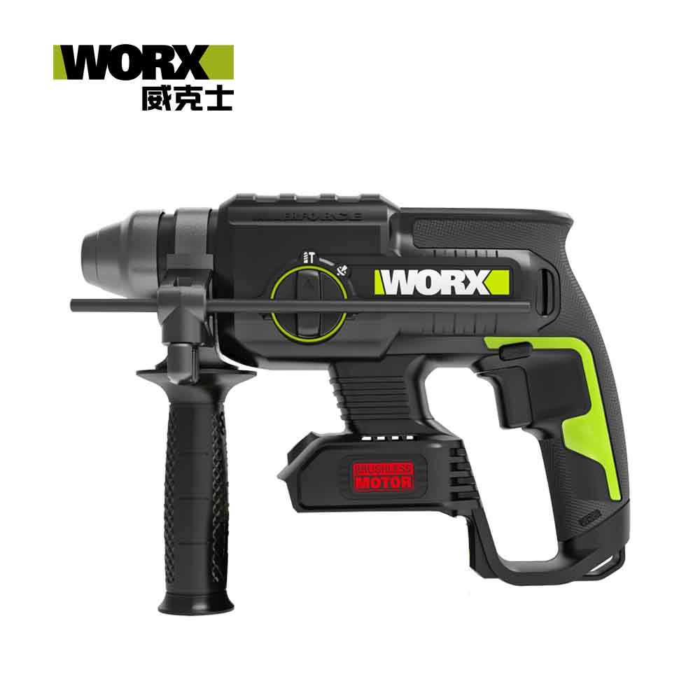 WORX 威克士 20V 22mm 多功能輕形鋰電無刷電鎚 空機 WU386.9