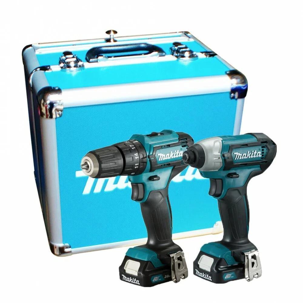 MAKITA 牧田12V 鋰電震動電鑽衝擊起子機雙主機 套裝組CLX228SX1