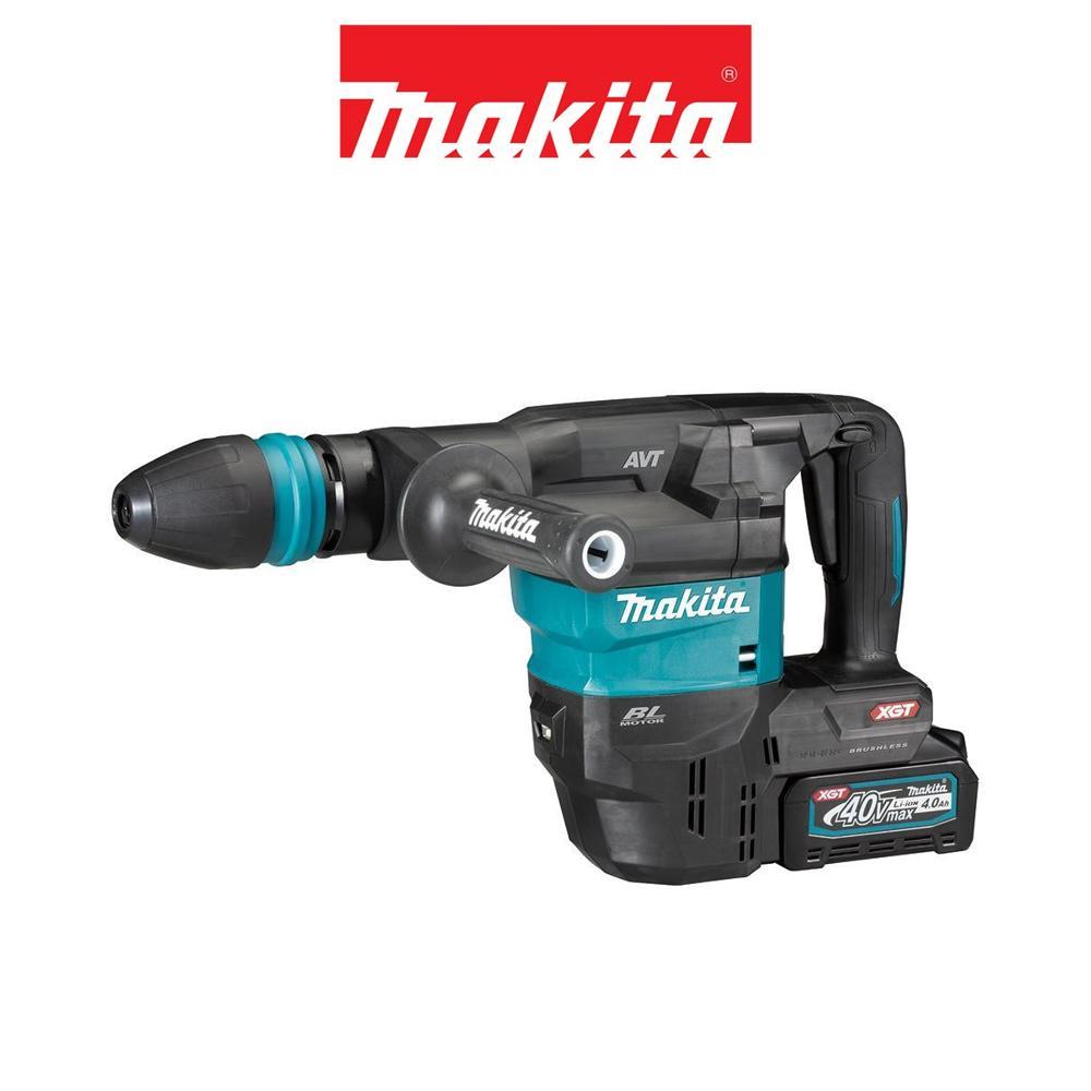 Makita 牧田 40V充電式五溝無刷電動鎚 4.0Ah雙電組 HM001GM206