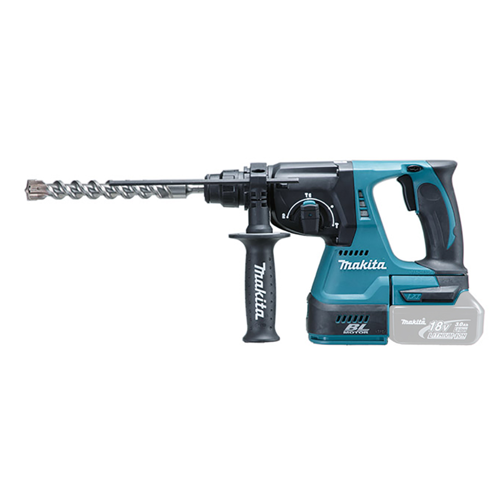 Makita 牧田 18V鋰電無刷鎚鑽-空機 DHR242Z+DX06 集塵器 DHR242ZV