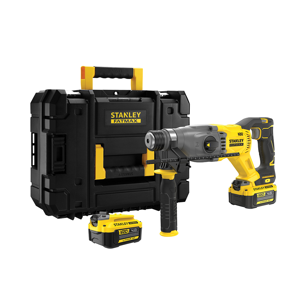 Stanley 史丹利工具 20V無刷四溝三用電鎚鑽 (雙電4.0Ah) ST-SBH900M2K