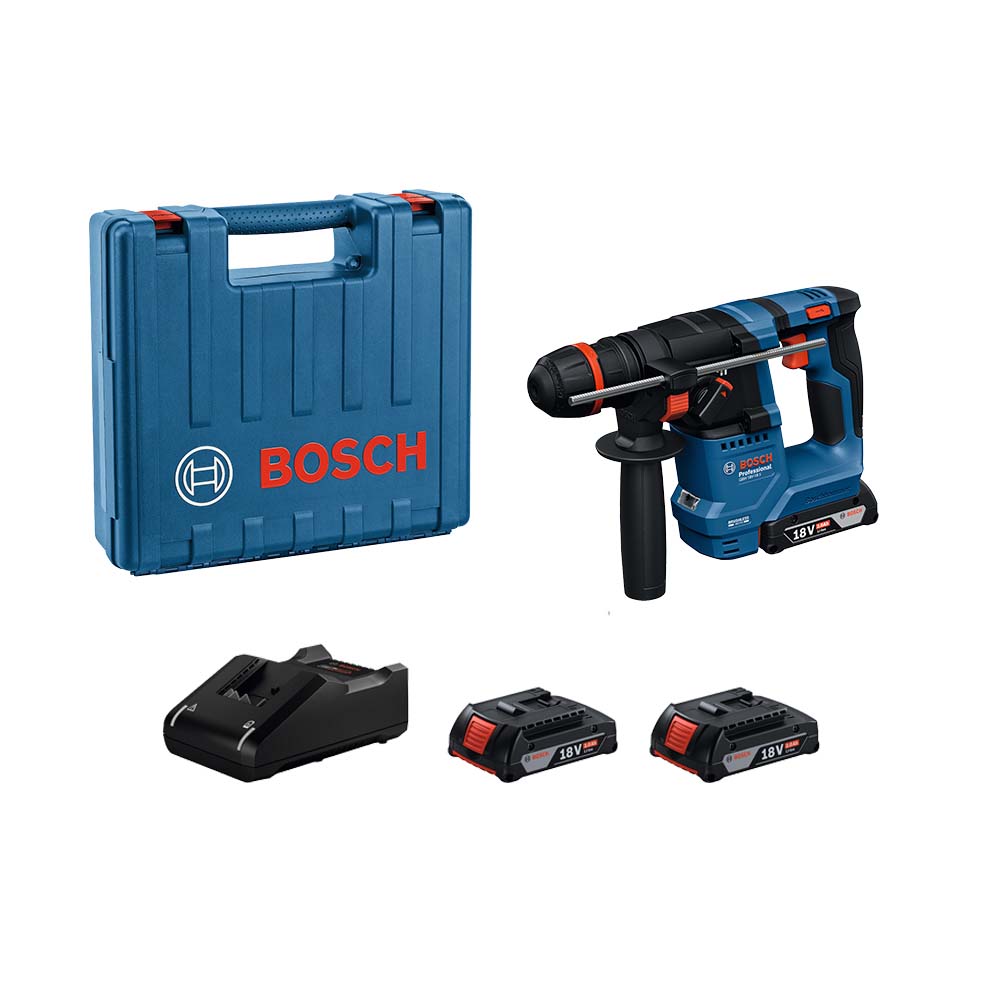 BOSCH 博世 18V無刷通用夾頭免出力鎚鑽 GBH 18V-18 X (雙電2.0Ah)