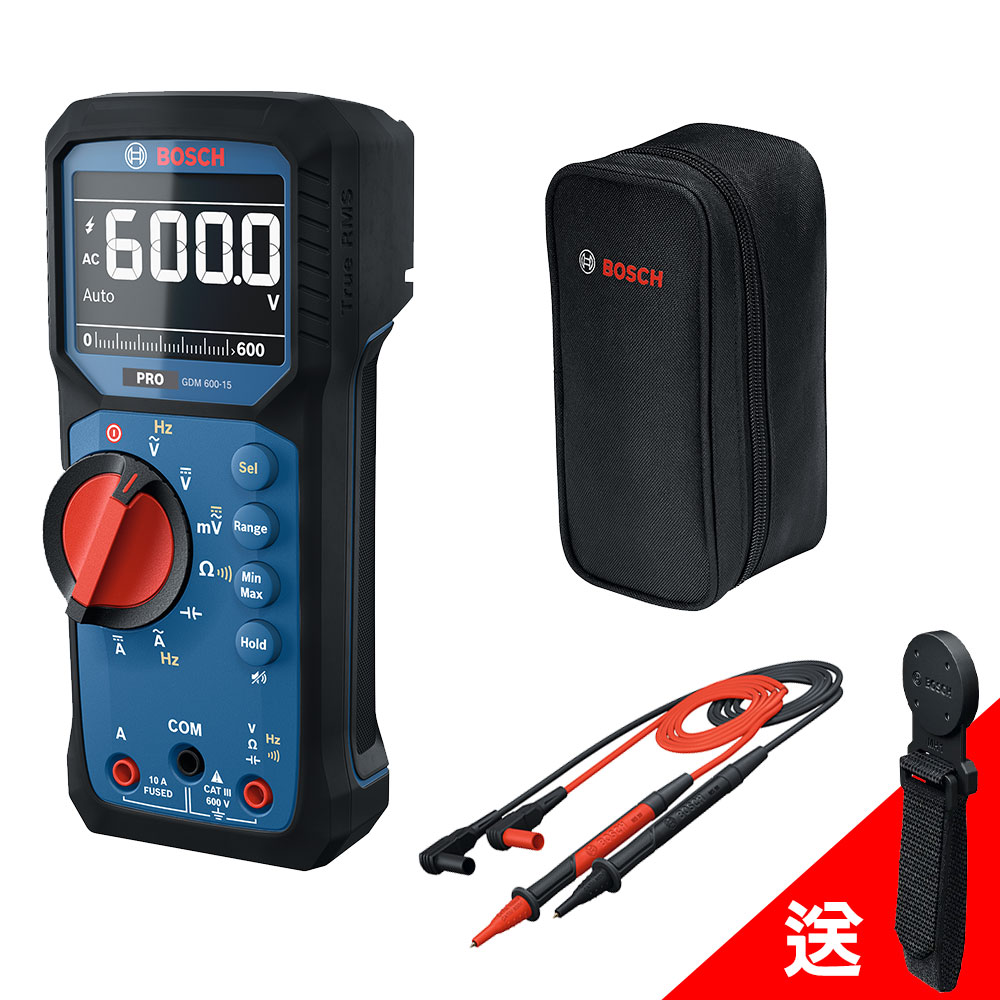 數位萬用電錶 GDM 600-15 三用電表《加碼送BOSCH磁吸吊架》
