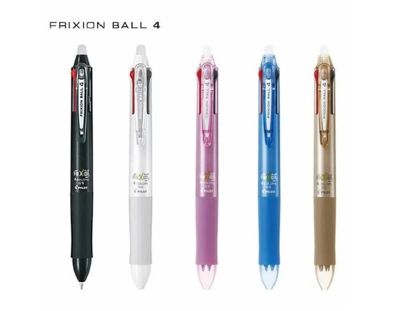Frixion 4色按鍵魔擦筆0.5(可換芯)LKFB-80EF 書寫塗鴉一筆搞定