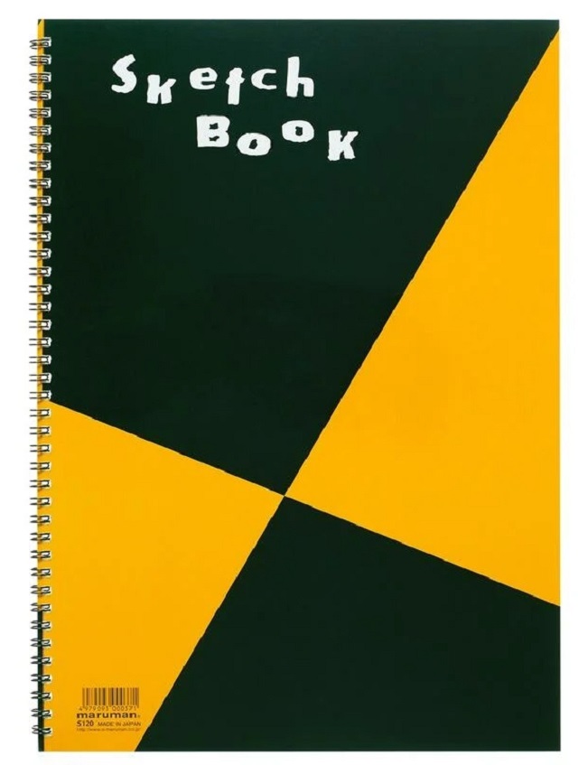 maruman 日本製Sketch Book B4經典水彩本S120(255352)圈裝24張單本寫生