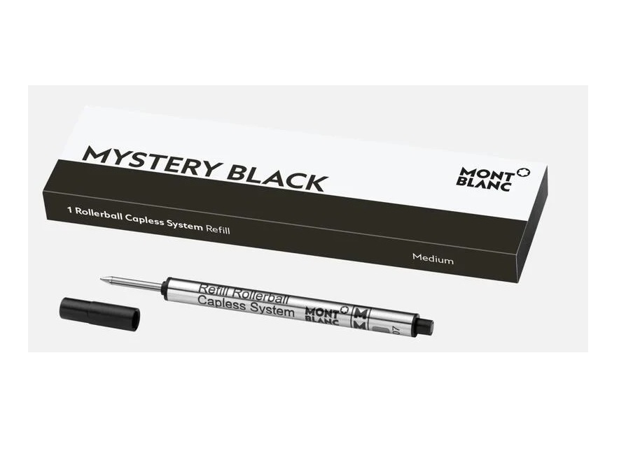 MONTBLANC 萬寶龍M 系列1912 傳承系列鋼珠筆芯藍128243 黑128242