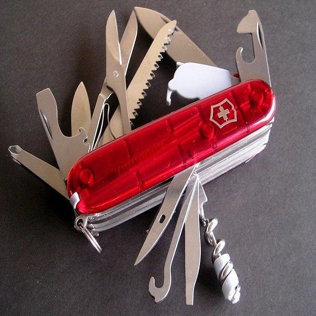 VICTORINOX 瑞士維氏 瑞士製造 狩獵者20用LED白光瑞士刀(1.7915.T)