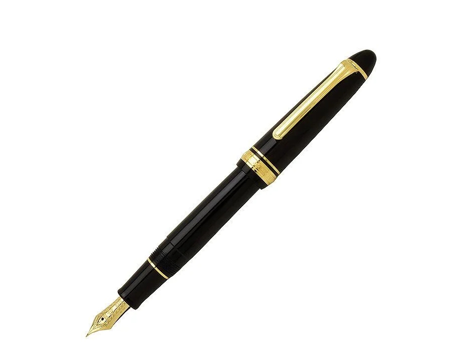 21K SAILOR JAPAN FOUNDED 1911 万年 新品未使用 Amazon | Sailor 1911 Large Black Gold Trim 21K Gold Medium Point