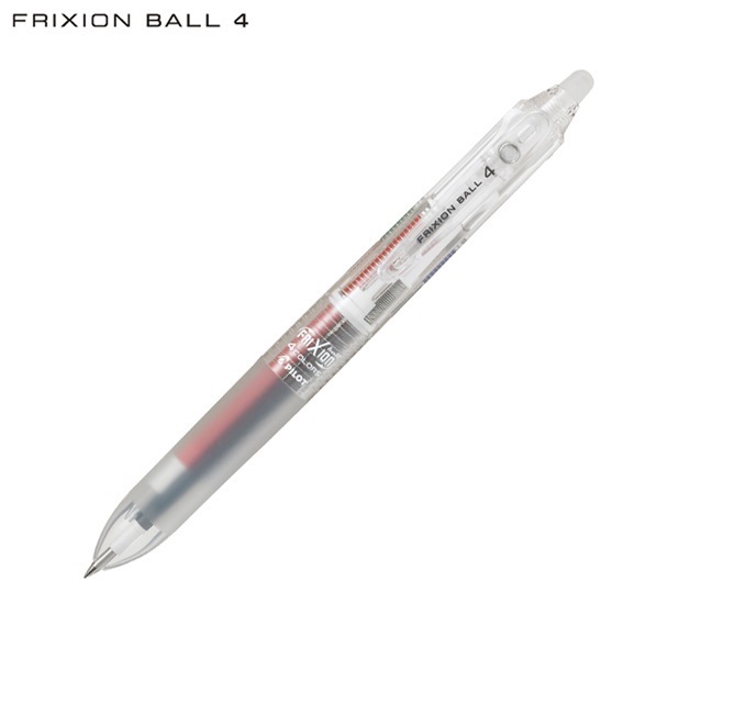 筆記具 frixion ball PILOT 百樂最夯系列FriXion Ball 0.38mm透明四色按鍵魔擦筆(LKFB-80UF