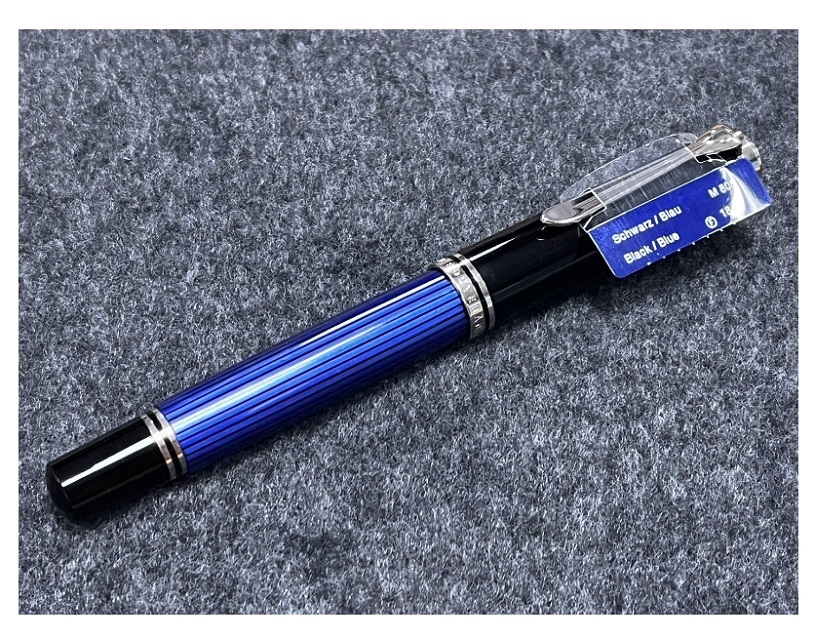 Pelikan 百利金 德國 Souvern帝王系列 805 M805 18K金鋼筆(藍條銀夾)