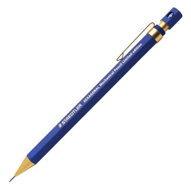 STAEDTLER 施德樓 HEXAGONAL 限定版六角形自動鉛筆 0.5mm 藍金色 (MS92577)