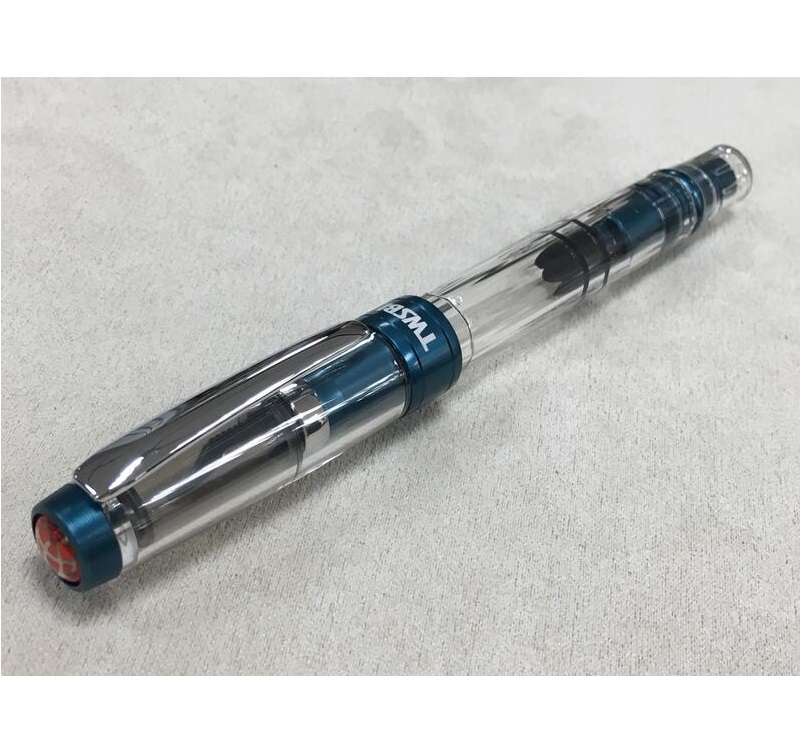 TWSBI 三文堂 Diamond鑽石 580AL R 鋁合金版透明活塞鋼筆(溫莎藍)
