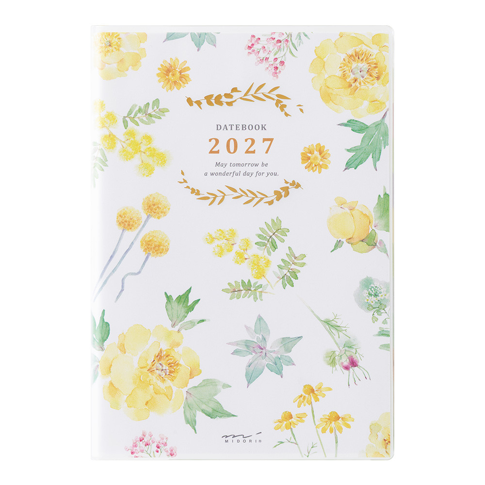MIDORI POCKET DIARY 2027手帳(月單週)B6 - 鄉村花漾