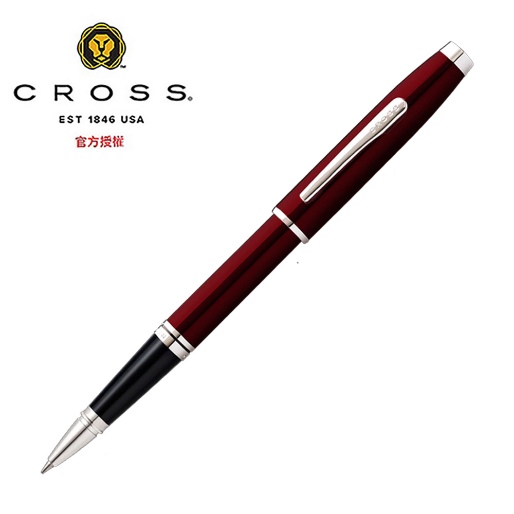 CROSS 高仕高雲系列亮鉻金夾/黑琺瑯金夾鋼珠筆AT0665-2/AT0665-11