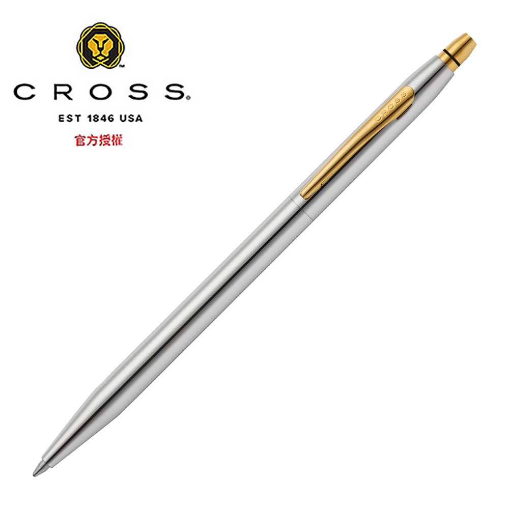 CROSS 高仕 立卡系列 金鉻 原子筆 AT0622-122