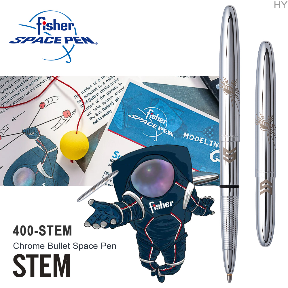 Fisher Space Pen STEM系列銀色子彈型太空筆#400-STEM