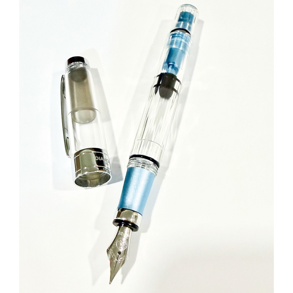 TWSBI 三文堂台灣TWSBI 三文堂DIAMOND 580AL 透明活塞鋼筆Iceberg Blue