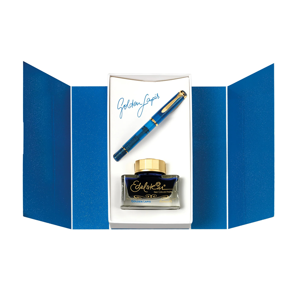 Pelikan 百利金 M200 青金石藍墨水鋼筆禮盒組