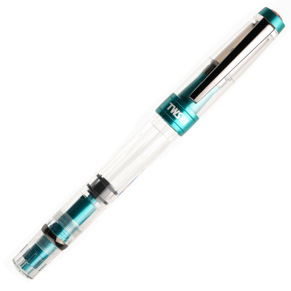 TWSBI 三文堂 鑽石580AL R透明 加勒比海藍黑鈦 活塞鋼筆