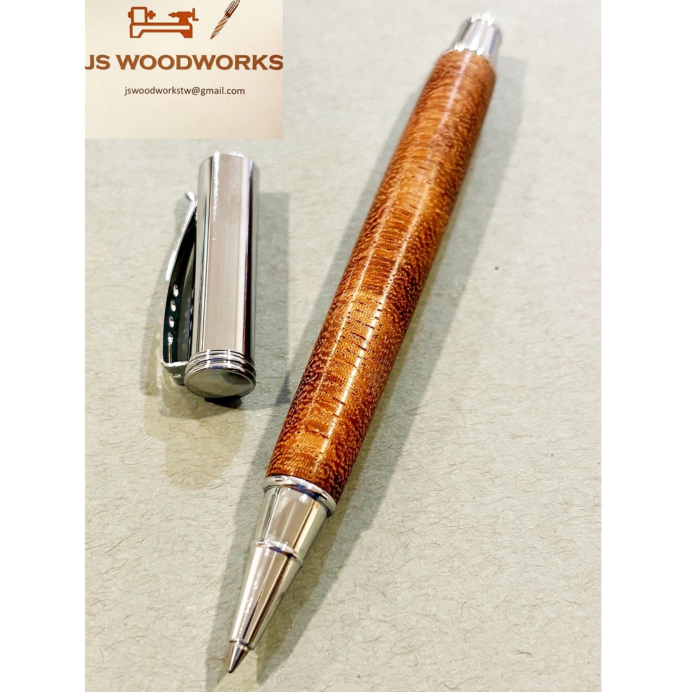 JS Woodworks 手工製南亞紫檀木製鋼珠筆- PChome 24h購物