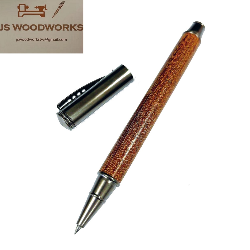 JS Woodworks 手工製南亞紫檀木製鋼珠筆- PChome 24h購物